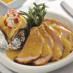 Lomo en salsa de mostaza